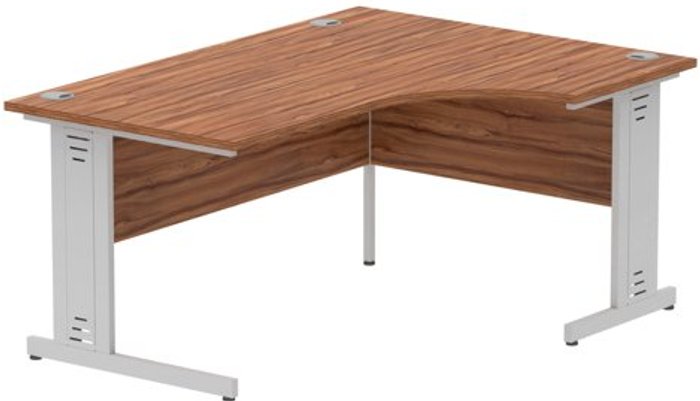 Office Monster | Impulse Impulse Cable Managed 1600 Left Hand Crescent Desk Walnut Impulse Impulse Cable Managed 1600 Left Hand Crescent Desk Walnut