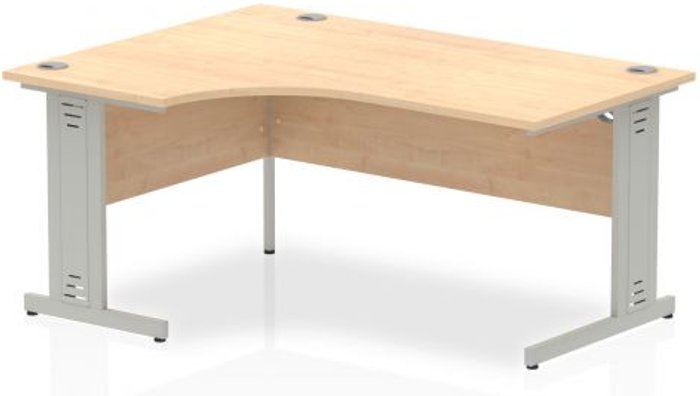 Office Monster | Impulse Impulse Cable Managed 1600 Left Hand Crescent Desk Maple Impulse Impulse Cable Managed 1600 Left Hand Crescent Desk Maple