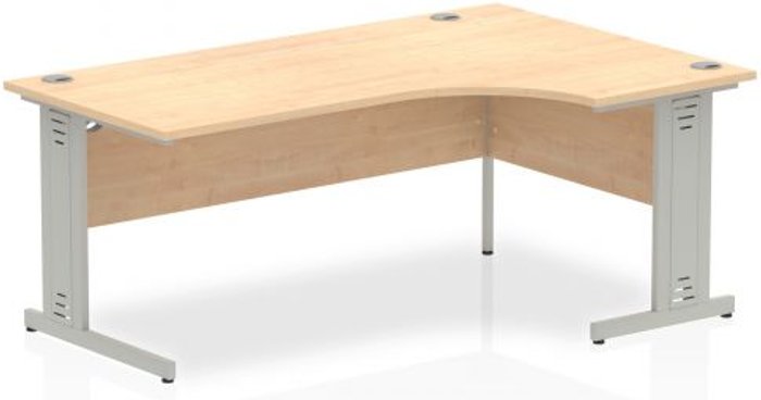 Office Monster | Impulse Impulse Cable Managed 1800 Right Hand Crescent Desk Maple Impulse Impulse Cable Managed 1800 Right Hand Crescent Desk Maple