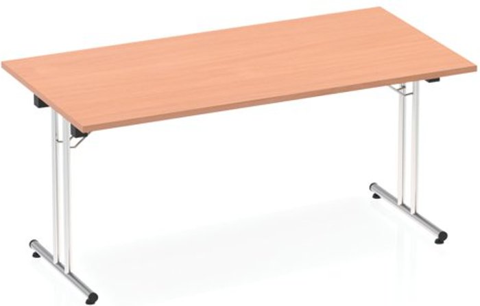 Office Monster | Impulse Impulse 1600 Folding Rectangular Table Beech Impulse Impulse 1600 Folding Rectangular Table Beech