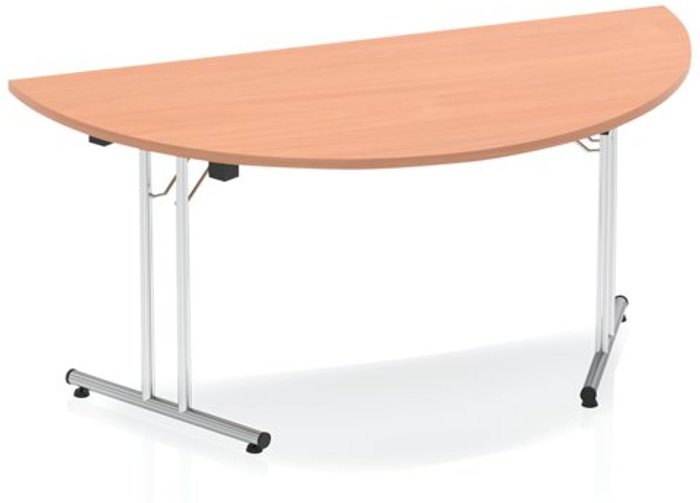 Office Monster | Impulse Impulse 1600 Folding Semicircle Table Beech Impulse Impulse 1600 Folding Semicircle Table Beech