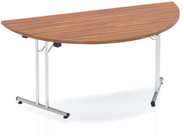 Office Monster | Impulse Impulse Folding Semicircle Table 1600 Walnut Impulse Impulse Folding Semicircle Table 1600 Walnut
