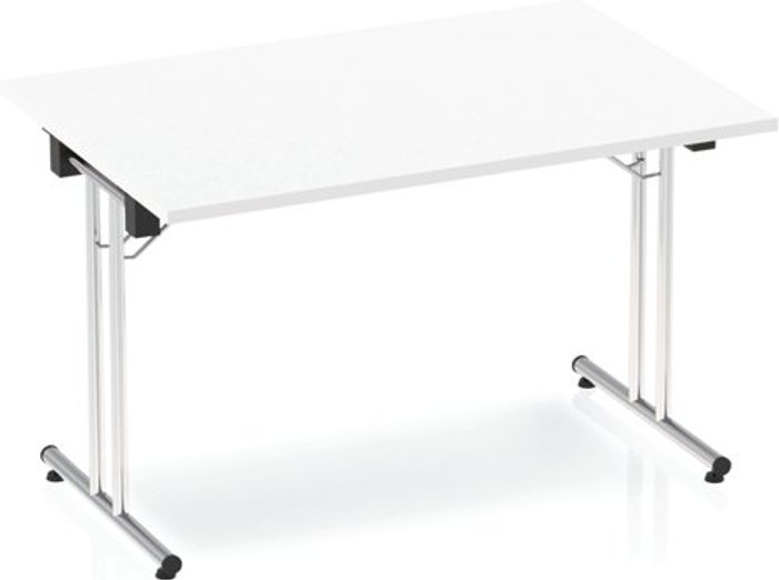 Office Monster | Impulse Impulse Folding Rectangular Table 1200 White Impulse Impulse Folding Rectangular Table 1200 White