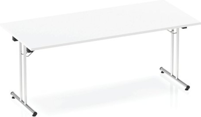 Office Monster | Impulse Impulse Folding Rectangular Table 1800 White Impulse Impulse Folding Rectangular Table 1800 White