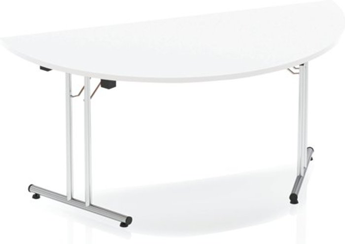 Office Monster | Impulse Impulse Folding Semicircle Table 1600 White Impulse Impulse Folding Semicircle Table 1600 White
