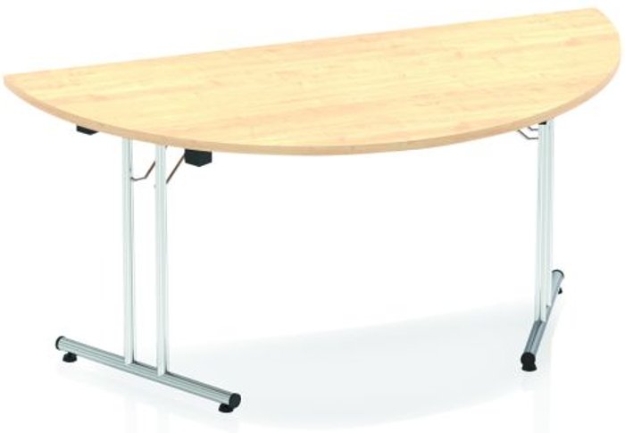 Office Monster | Impulse Impulse 1600 Folding Semicircle Table Maple Impulse Impulse 1600 Folding Semicircle Table Maple
