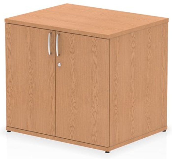 Office Monster | Impulse Impulse 600mm deep Desk High Cupboard Oak Impulse Impulse 600mm deep Desk High Cupboard Oak