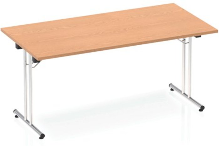 Office Monster | Impulse Impulse 1600 Folding Rectangular Table Oak Impulse Impulse 1600 Folding Rectangular Table Oak