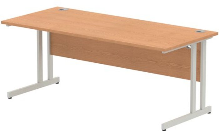 Office Monster | Impulse Impulse Cantilever 1800 Rectangle Desk Oak Impulse Impulse Cantilever 1800 Rectangle Desk Oak