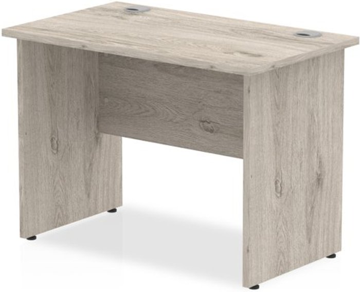 Office Monster | Impulse Impulse 1000/600 Rectangle Panel End Leg Desk Grey Oak Impulse Impulse 1000/600 Rectangle Panel End Leg Desk Grey Oak