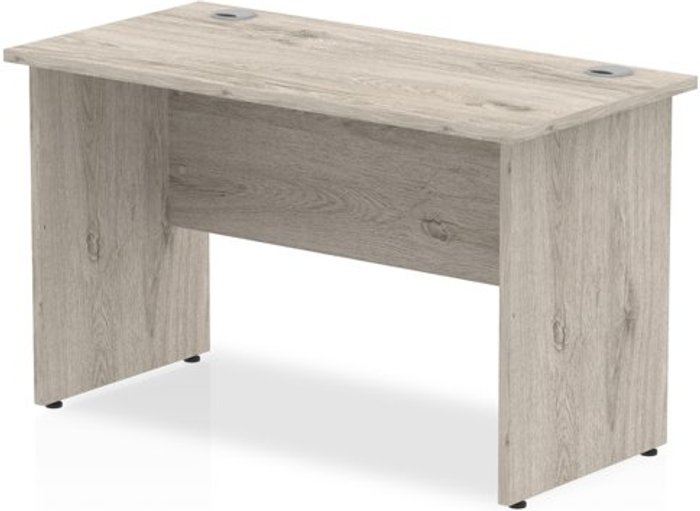 Office Monster | Impulse Impulse 1200/600 Rectangle Panel End Leg Desk Grey Oak Impulse Impulse 1200/600 Rectangle Panel End Leg Desk Grey Oak