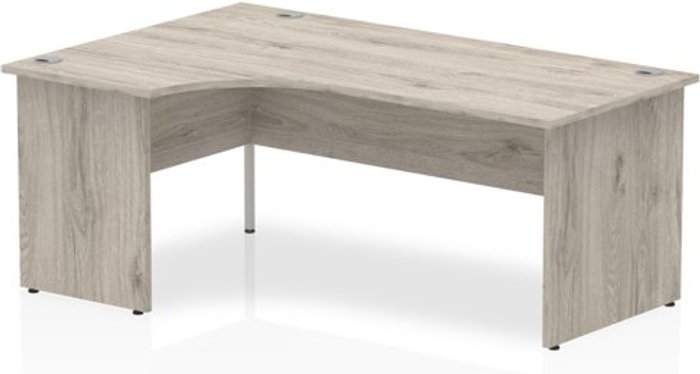 Office Monster | Impulse Impulse Panel End 1800 Left Hand Crescent Desk Grey Oak Impulse Impulse Panel End 1800 Left Hand Crescent Desk Grey Oak