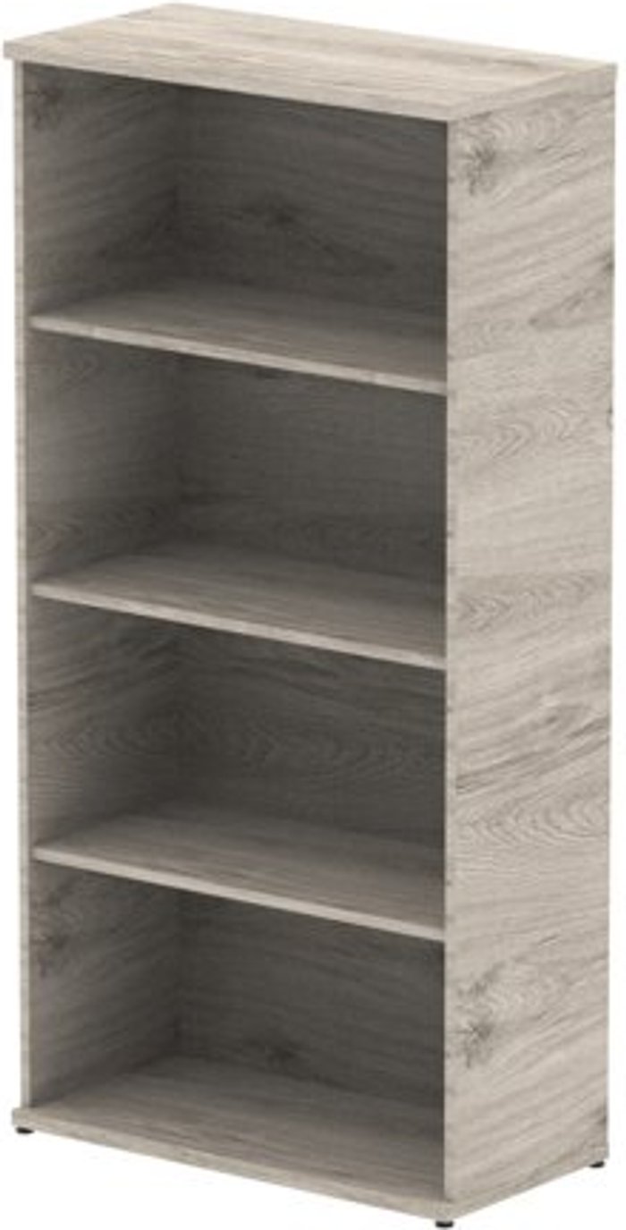 Office Monster | Impulse Impulse 1600 Bookcase Grey Oak Impulse Impulse 1600 Bookcase Grey Oak