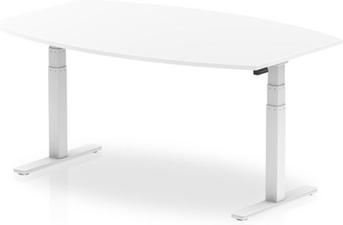 Office Monster | High Gloss High Gloss 1800mm Writable Boardroom Table White Top White Height Adjustable Leg High Gloss High Gloss 1800mm Writable Boardroom Table White Top White Height Adjustable Leg