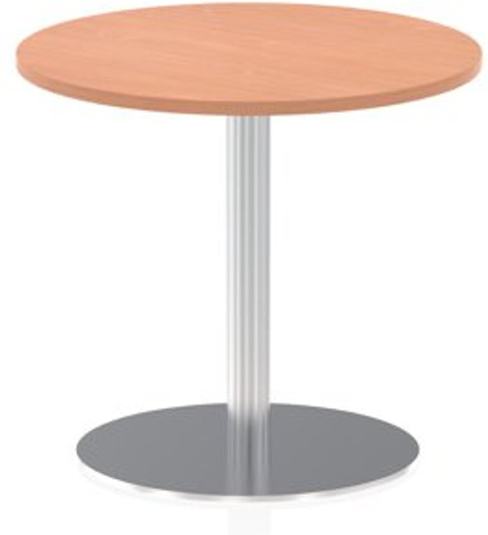 Office Monster | Italia Italia 800mm Poseur Round Table Beech Top 725mm High Leg Italia Italia 800mm Poseur Round Table Beech Top 725mm High Leg