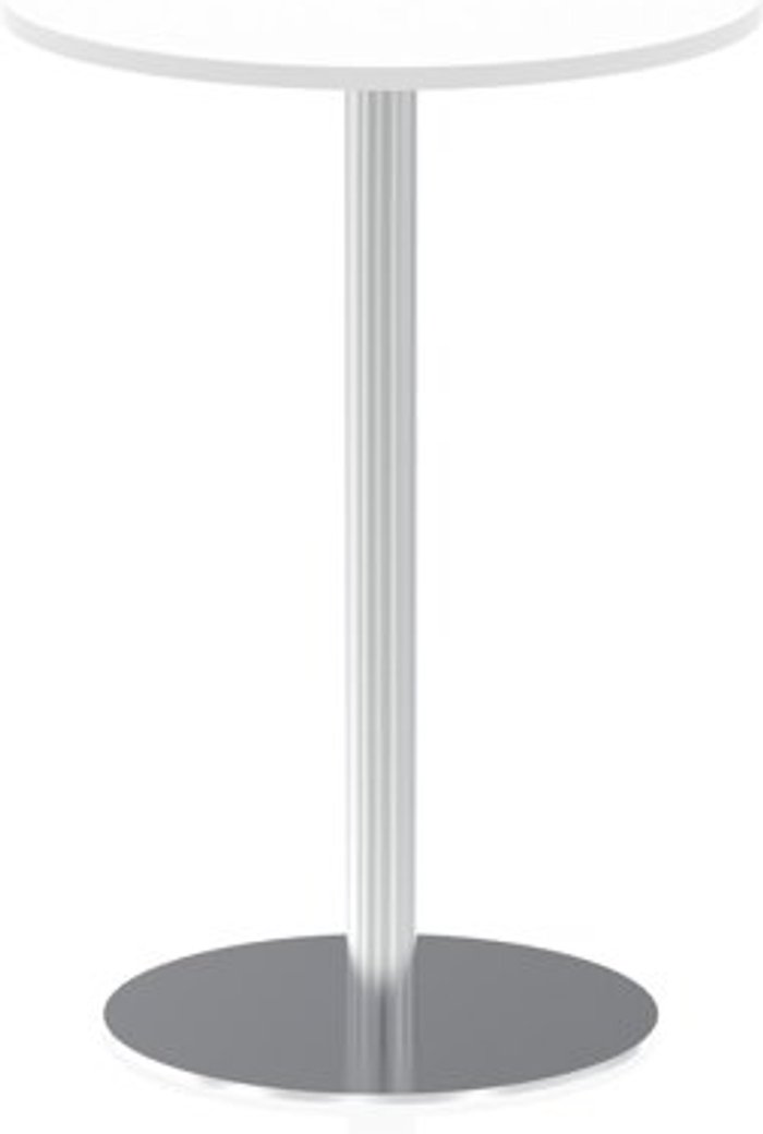 Office Monster | Italia Italia 800mm Poseur Round Table White Top 1145mm High Leg Italia Italia 800mm Poseur Round Table White Top 1145mm High Leg