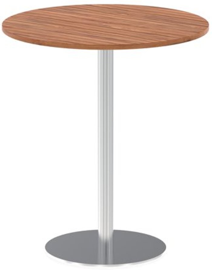 Office Monster | Impulse Italia Poseur Table Round 1000 Top 1145 High Walnut Impulse Italia Poseur Table Round 1000 Top 1145 High Walnut