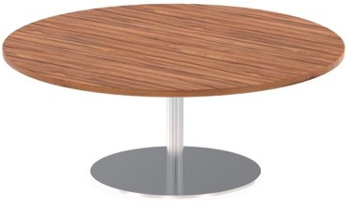 Office Monster | Impulse Italia Poseur Table Round 1200 Top 475 High Walnut Impulse Italia Poseur Table Round 1200 Top 475 High Walnut