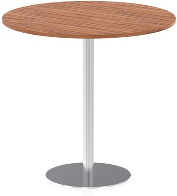 Office Monster | Impulse Italia Poseur Table Round 1200 Top 1145 High Walnut Impulse Italia Poseur Table Round 1200 Top 1145 High Walnut