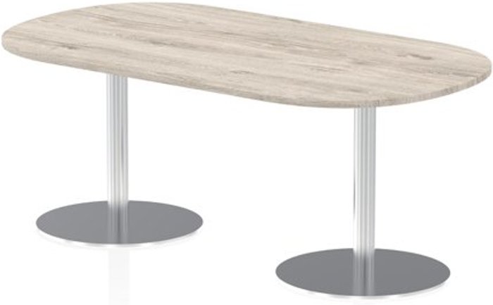 Office Monster | Impulse Italia Poseur Boardroom Table 1800 Top 725 High Grey Oak Impulse Italia Poseur Boardroom Table 1800 Top 725 High Grey Oak