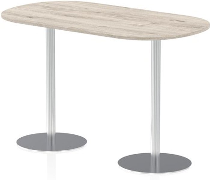 Office Monster | Impulse Italia Poseur Boardroom Table 1800 Top 1145 High Grey Oak Impulse Italia Poseur Boardroom Table 1800 Top 1145 High Grey Oak