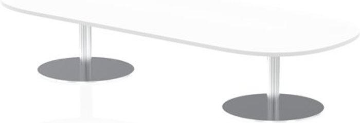 Office Monster | Italia Italia 2400mm Poseur Boardroom Table White Top 475mm High Leg Italia Italia 2400mm Poseur Boardroom Table White Top 475mm High Leg