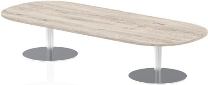 Office Monster | Italia Italia 2400mm Poseur Boardroom Table Grey Oak Top 475mm High Leg Italia Italia 2400mm Poseur Boardroom Table Grey Oak Top 475mm High Leg