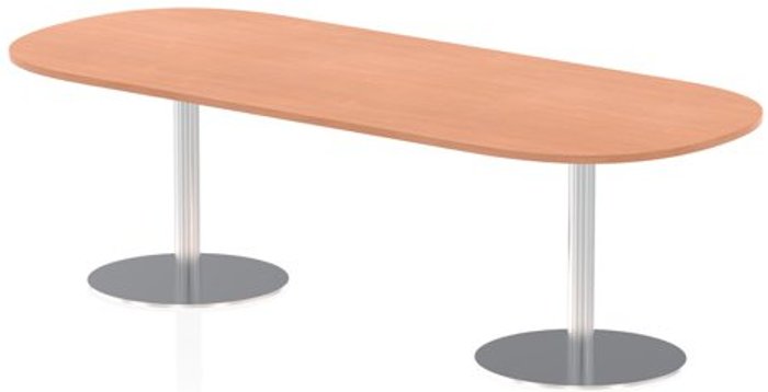 Office Monster | Italia Italia 2400mm Poseur Boardroom Table Beech Top 725mm High Leg Italia Italia 2400mm Poseur Boardroom Table Beech Top 725mm High Leg