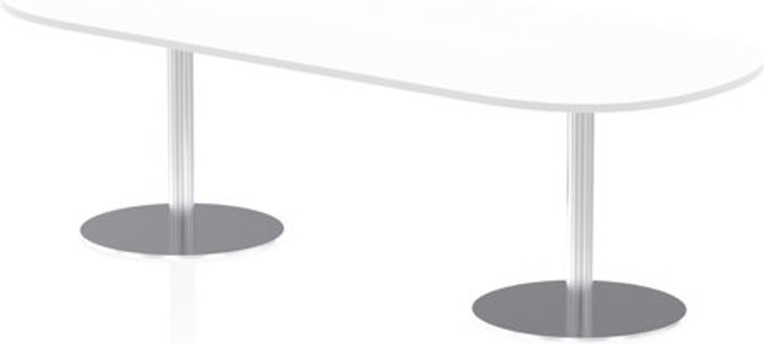 Office Monster | Italia Italia 2400mm Poseur Boardroom Table White Top 725mm High Leg Italia Italia 2400mm Poseur Boardroom Table White Top 725mm High Leg