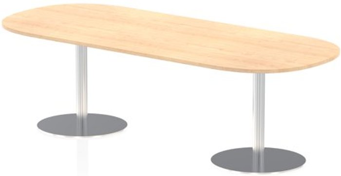 Office Monster | Italia Italia 2400mm Poseur Boardroom Table Maple Top 725mm High Leg Italia Italia 2400mm Poseur Boardroom Table Maple Top 725mm High Leg