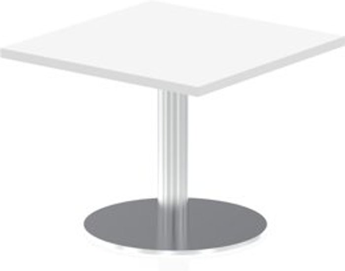 Office Monster | Impulse Italia Poseur Table Square 600/600 Top 475 High White Impulse Italia Poseur Table Square 600/600 Top 475 High White