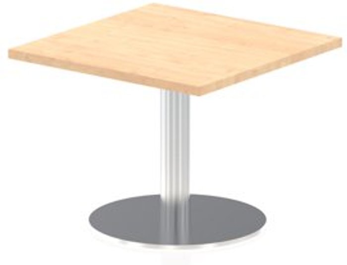Office Monster | Impulse Italia Poseur Table Square 600/600 Top 475 High Maple Impulse Italia Poseur Table Square 600/600 Top 475 High Maple