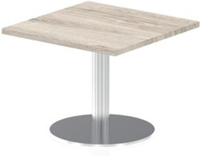 Office Monster | Impulse Italia Poseur Table Square 600/600 Top 475 High Grey Oak Impulse Italia Poseur Table Square 600/600 Top 475 High Grey Oak