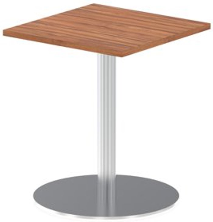 Office Monster | Impulse Italia Poseur Table Square 600/600 Top 725 High Walnut Impulse Italia Poseur Table Square 600/600 Top 725 High Walnut