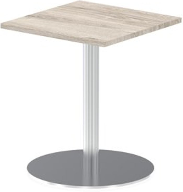 Office Monster | Impulse Italia Poseur Table Square 600/600 Top 725 High Grey Oak Impulse Italia Poseur Table Square 600/600 Top 725 High Grey Oak