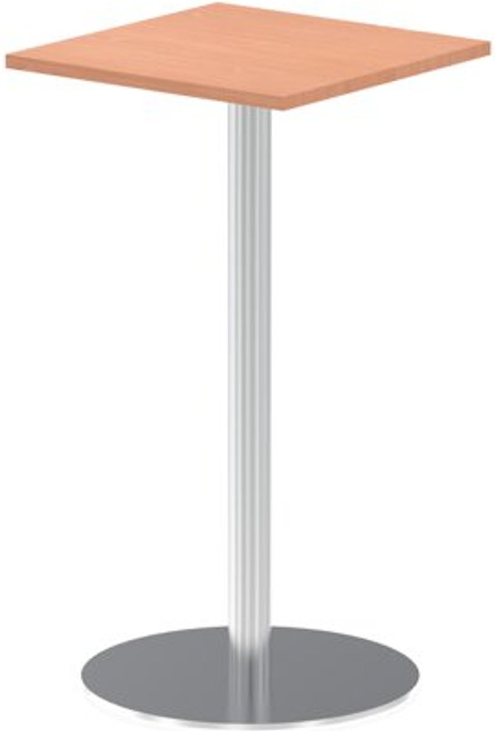 Office Monster | Impulse Italia Poseur Table Square 600/600 Top 1145 High Beech Impulse Italia Poseur Table Square 600/600 Top 1145 High Beech