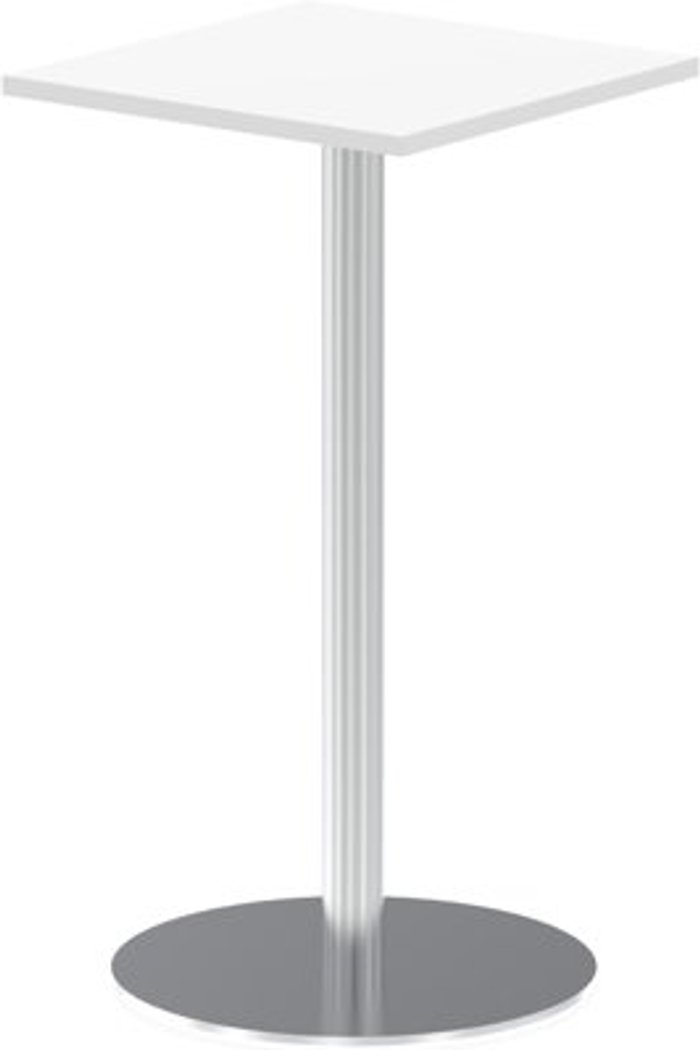 Office Monster | Impulse Italia Poseur Table Square 600/600 Top 1145 High White Impulse Italia Poseur Table Square 600/600 Top 1145 High White