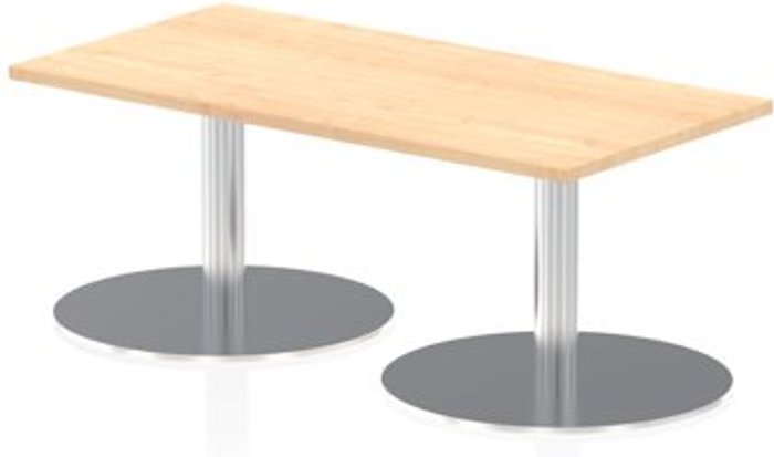 Office Monster | Italia Italia 1200 x 600mm Poseur Rectangular Table Maple Top 475mm High Leg Italia Italia 1200 x 600mm Poseur Rectangular Table Maple Top 475mm High Leg