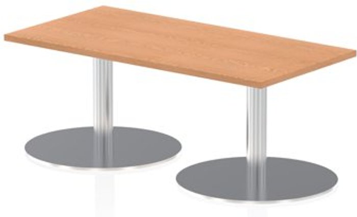 Office Monster | Italia Italia 1200 x 600mm Poseur Rectangular Table Oak Top 475mm High Leg Italia Italia 1200 x 600mm Poseur Rectangular Table Oak Top 475mm High Leg
