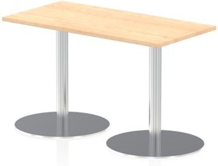 Office Monster | Impulse Italia Poseur Table Rectangle 1200/600 Top 725 High Maple Impulse Italia Poseur Table Rectangle 1200/600 Top 725 High Maple