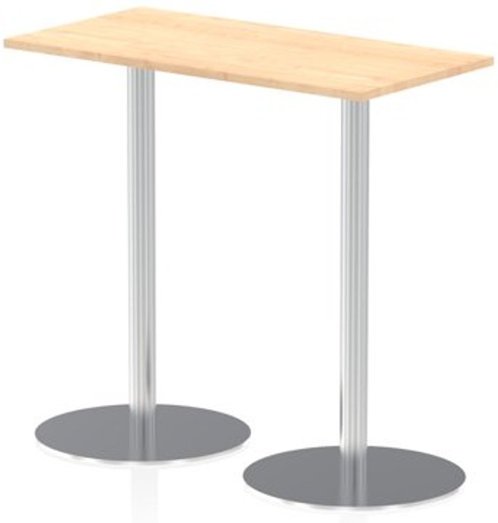 Office Monster | Impulse Italia Poseur Table Rectangle 1200/600 Top 1145 High Maple Impulse Italia Poseur Table Rectangle 1200/600 Top 1145 High Maple
