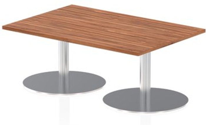 Office Monster | Impulse Italia Poseur Table Rectangle 1200/800 Top 475 High Walnut Impulse Italia Poseur Table Rectangle 1200/800 Top 475 High Walnut