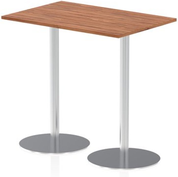 Office Monster | Impulse Italia Poseur Table Rectangle 1200/800 Top 1145 High Walnut Impulse Italia Poseur Table Rectangle 1200/800 Top 1145 High Walnut