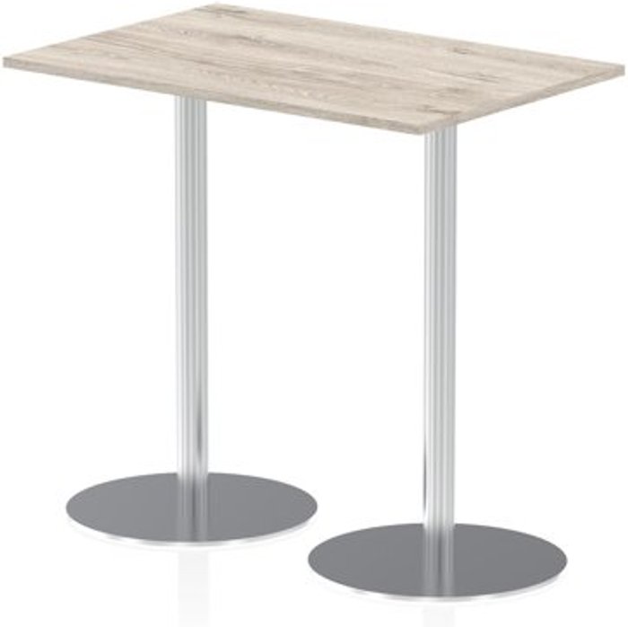 Office Monster | Impulse Italia Poseur Table Rectangle 1200/800 Top 1145 High Grey Oak Impulse Italia Poseur Table Rectangle 1200/800 Top 1145 High Grey Oak