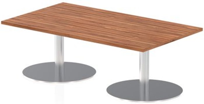 Office Monster | Impulse Italia Poseur Table Rectangle 1400/800 Top 475 High Walnut Impulse Italia Poseur Table Rectangle 1400/800 Top 475 High Walnut