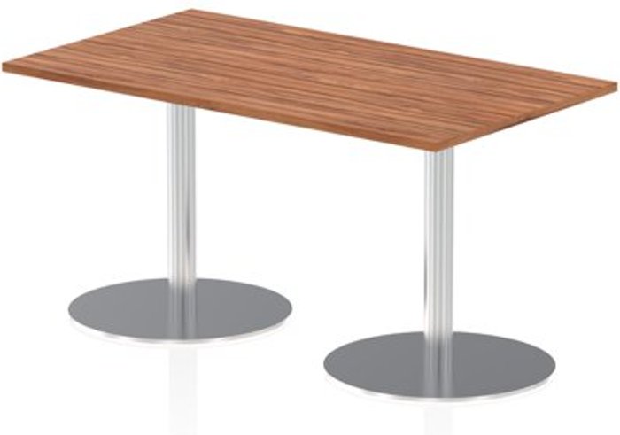 Office Monster | Impulse Italia Poseur Table Rectangle 1400/800 Top 725 High Walnut Impulse Italia Poseur Table Rectangle 1400/800 Top 725 High Walnut