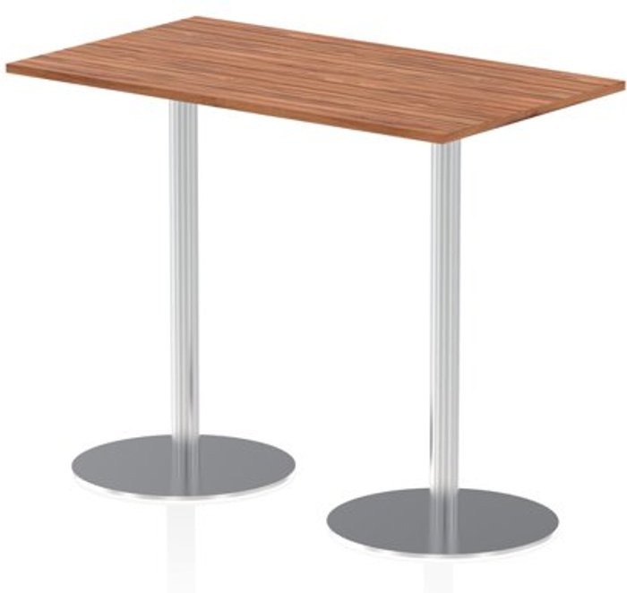 Office Monster | Impulse Italia Poseur Table Rectangle 1400/800 Top 1145 High Walnut Impulse Italia Poseur Table Rectangle 1400/800 Top 1145 High Walnut