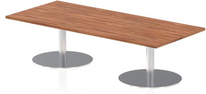 Office Monster | Impulse Italia Poseur Table Rectangle 1800/800 Top 475 High Walnut Impulse Italia Poseur Table Rectangle 1800/800 Top 475 High Walnut