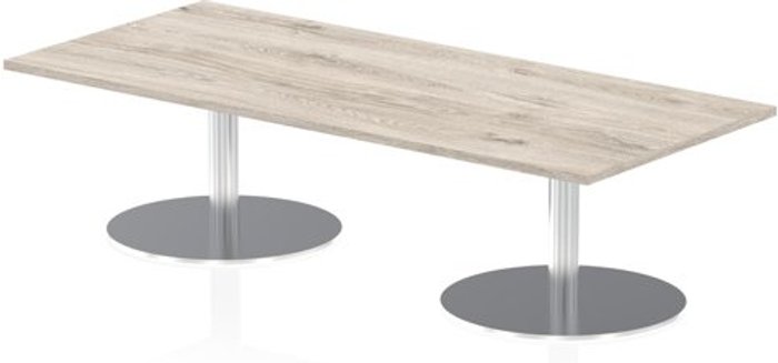 Office Monster | Impulse Italia Poseur Table Rectangle 1800/800 Top 475 High Grey Oak Impulse Italia Poseur Table Rectangle 1800/800 Top 475 High Grey Oak