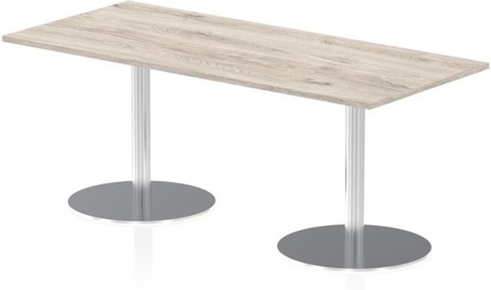 Office Monster | Impulse Italia Poseur Table Rectangle 1800/800 Top 725 High Grey Oak Impulse Italia Poseur Table Rectangle 1800/800 Top 725 High Grey Oak